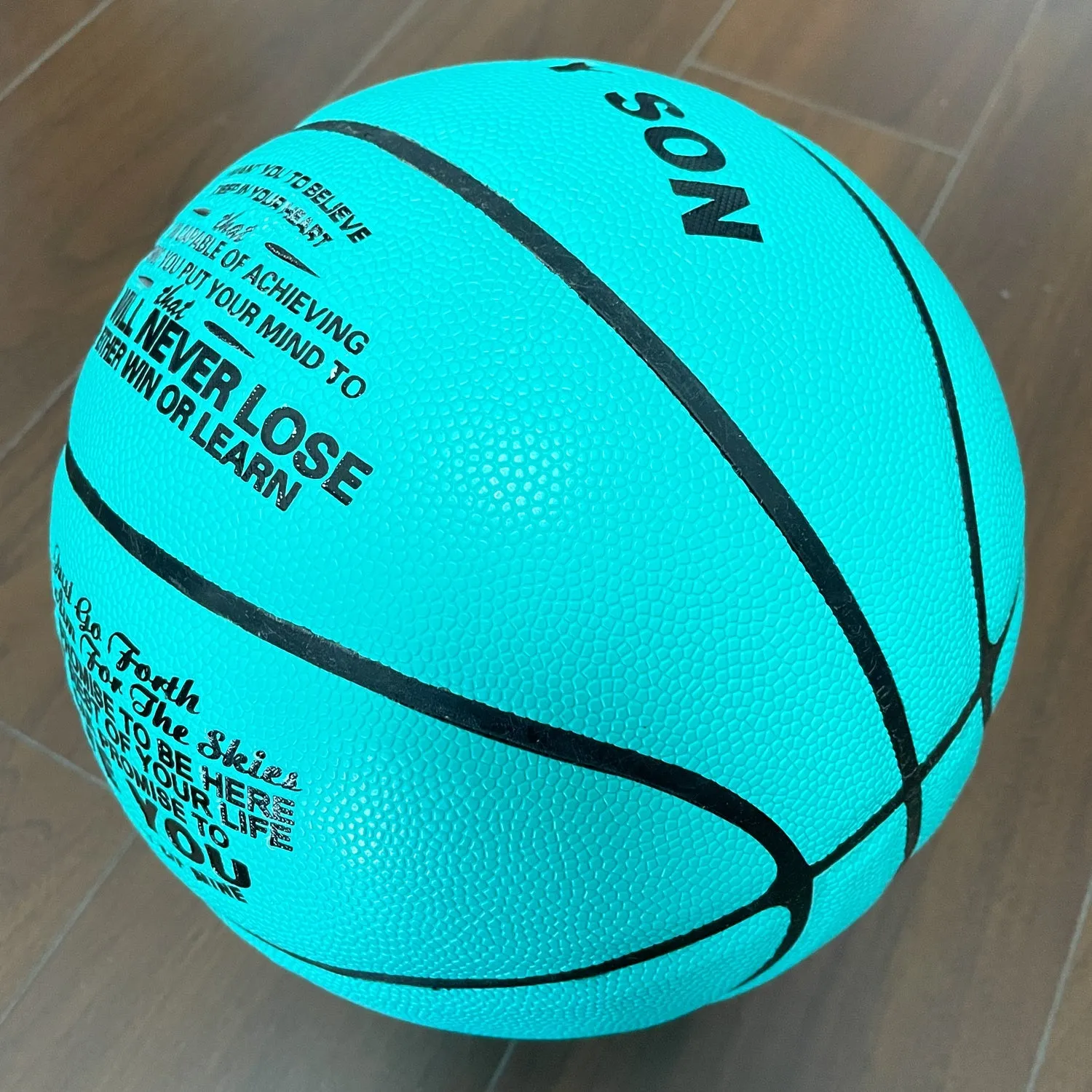 Dad To Son - You Will Never Lose -  Basketball Light Blue