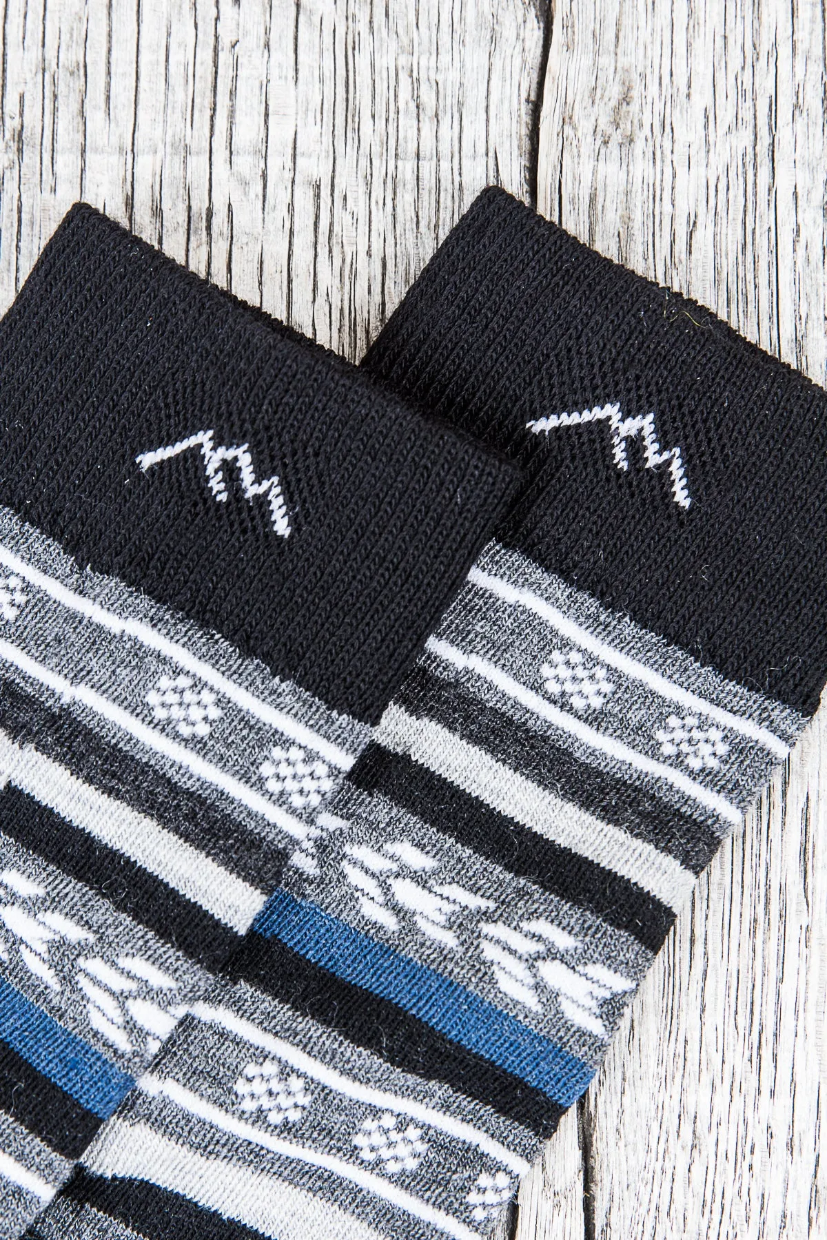 Darn Tough Black Wool Socks Brogue Crew Light