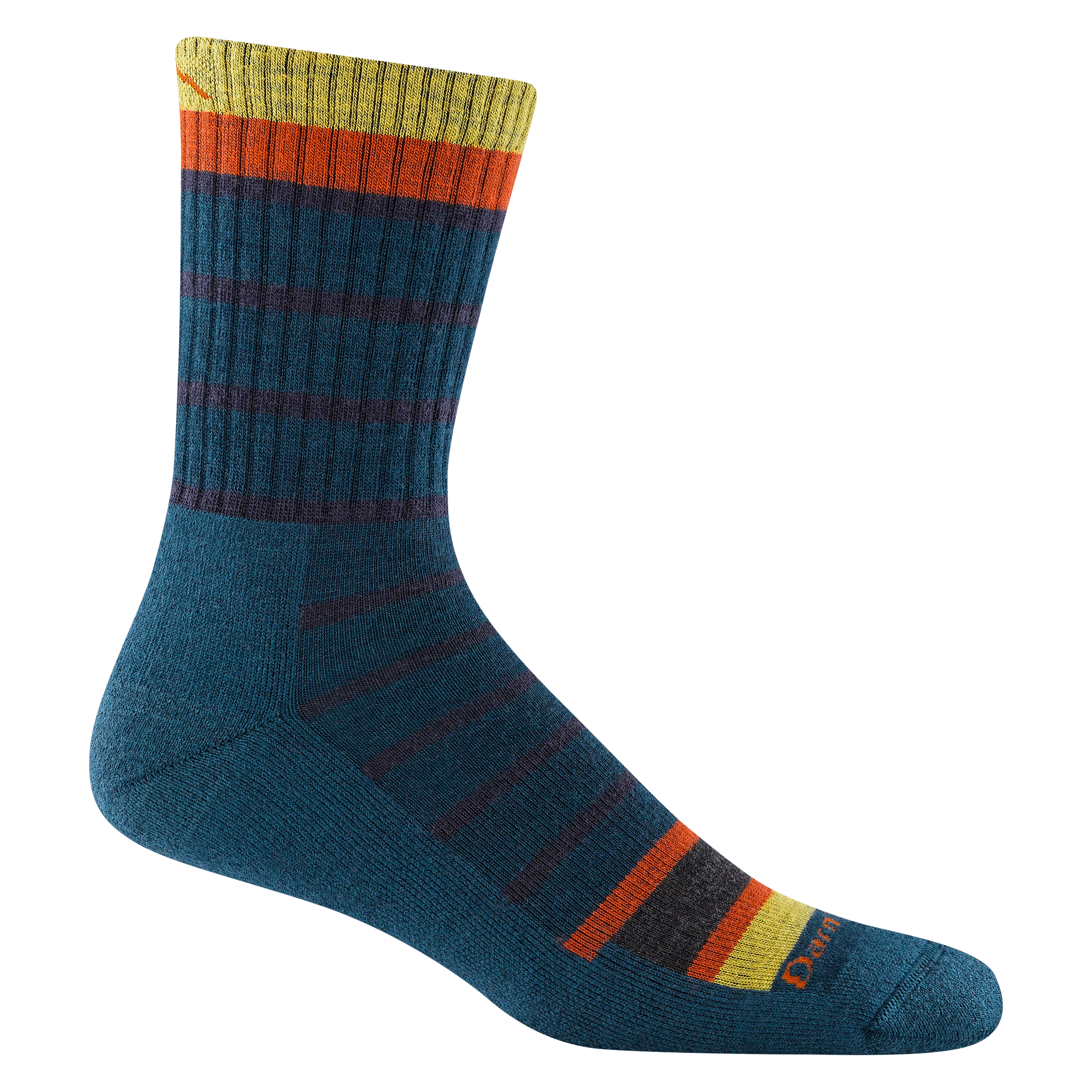 Darn Tough Mens Via Ferrata Micro Crew Midweight Hiking Socks - Clearance