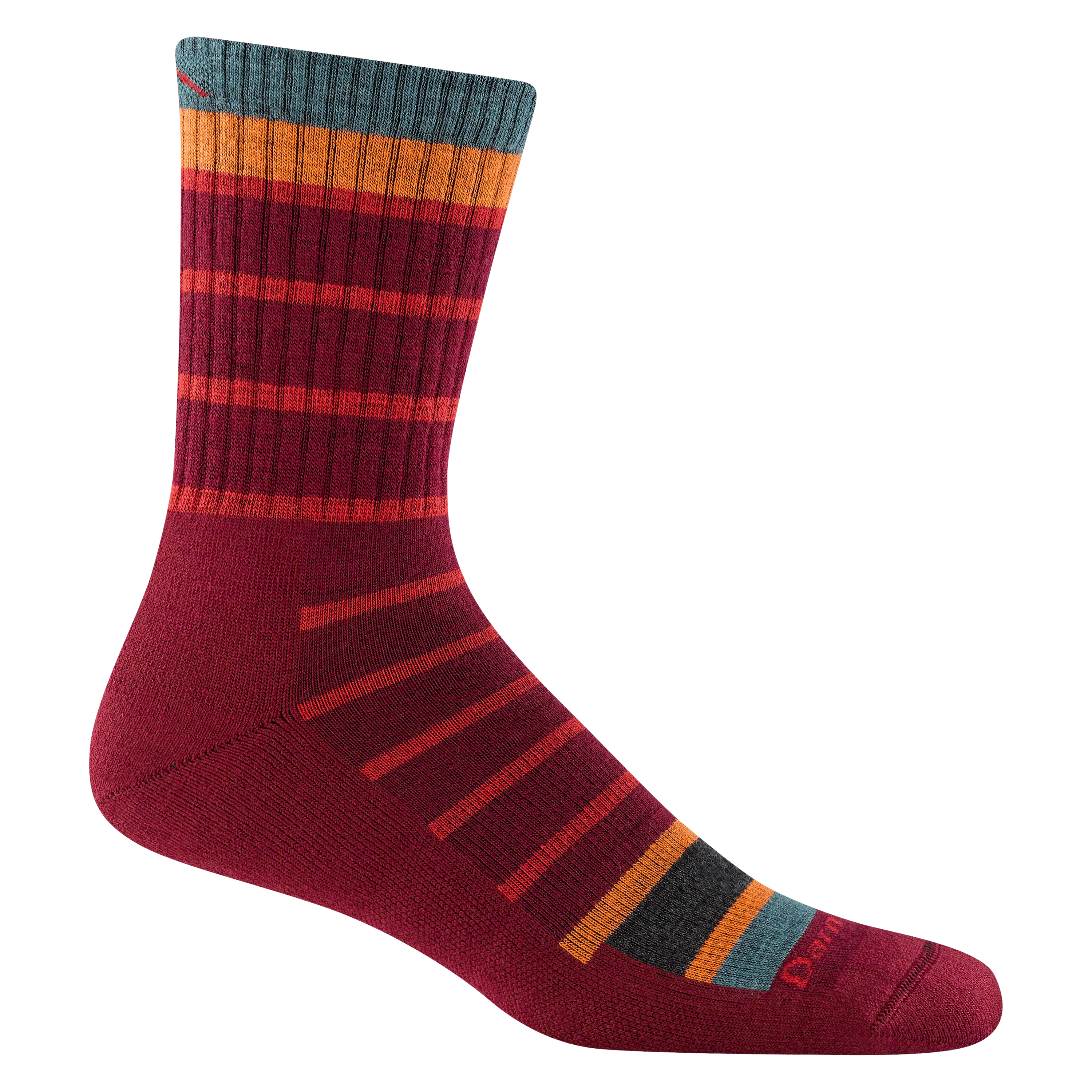 Darn Tough Mens Via Ferrata Micro Crew Midweight Hiking Socks - Clearance