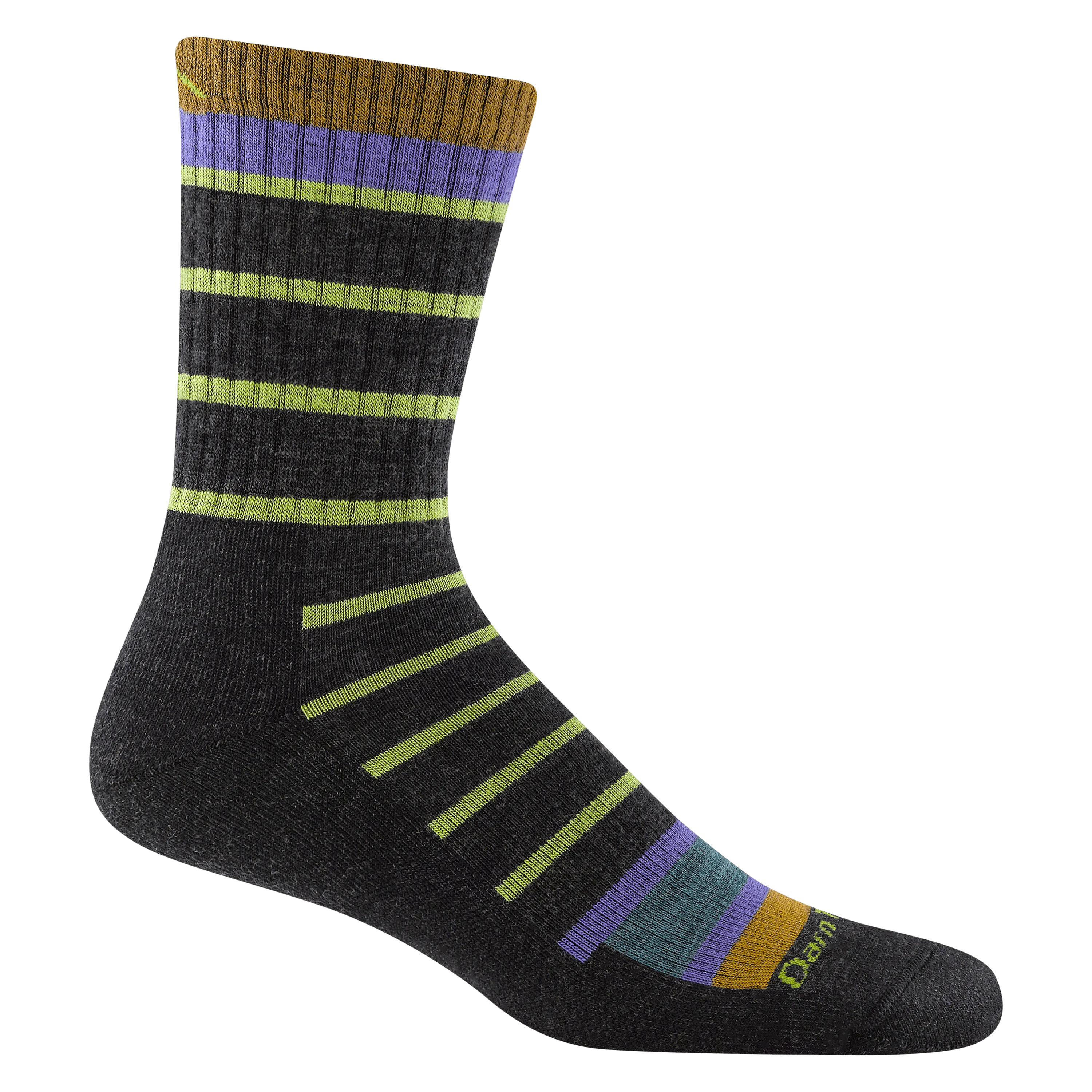 Darn Tough Mens Via Ferrata Micro Crew Midweight Hiking Socks - Clearance