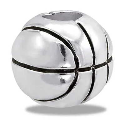 DaVinci Beads Silver Basketball DB91-6 Interchangeable Jewelry Supplies Beading Gift