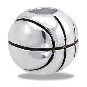 DaVinci Beads Silver Basketball DB91-6 Interchangeable Jewelry Supplies Beading Gift