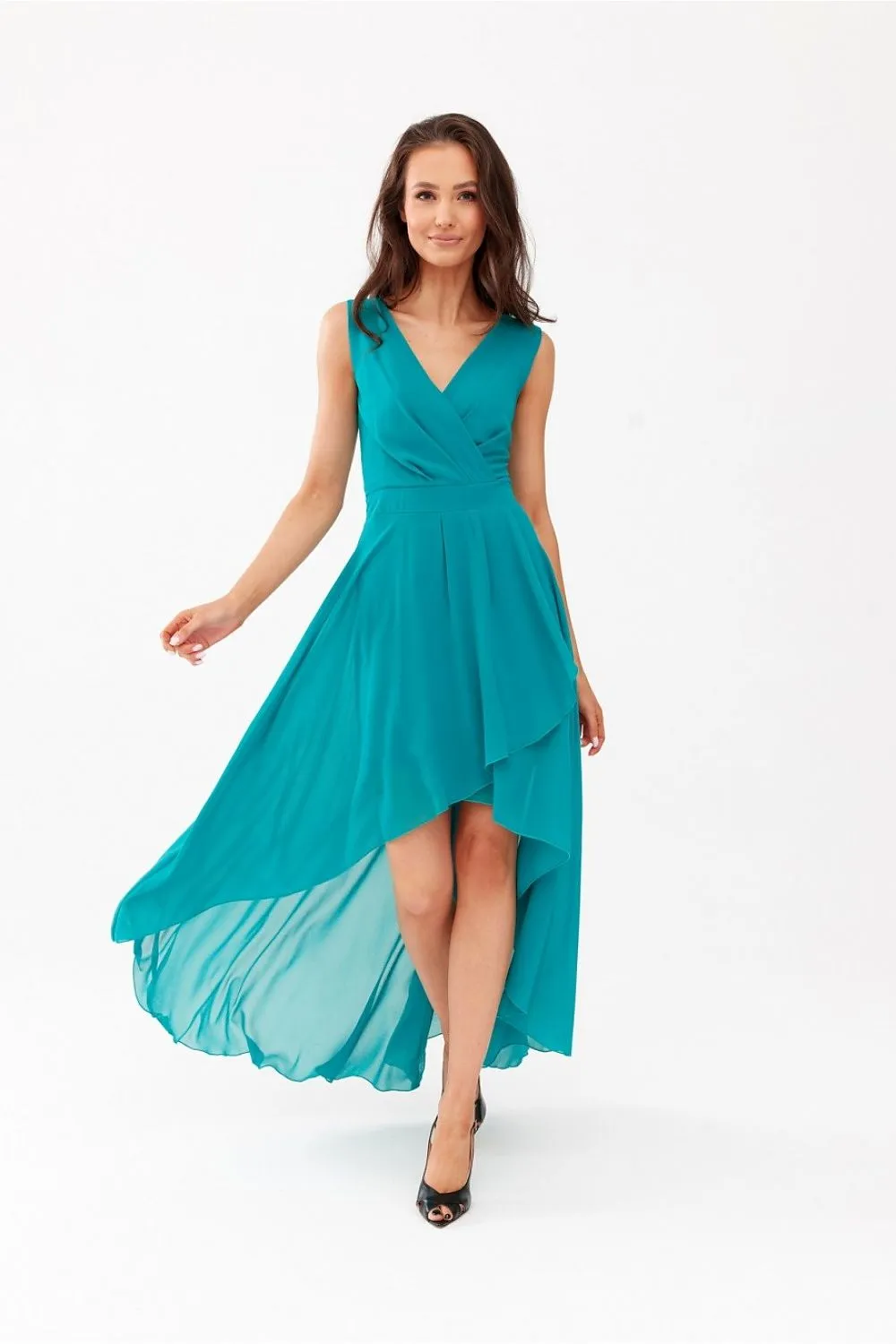 Elegant Asymmetrical Maxi Dress