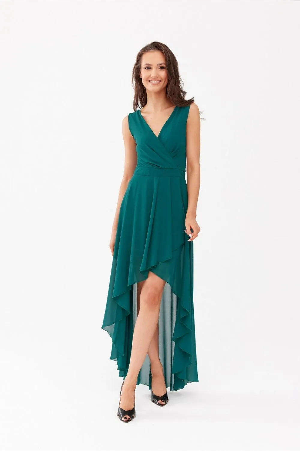 Elegant Asymmetrical Maxi Dress