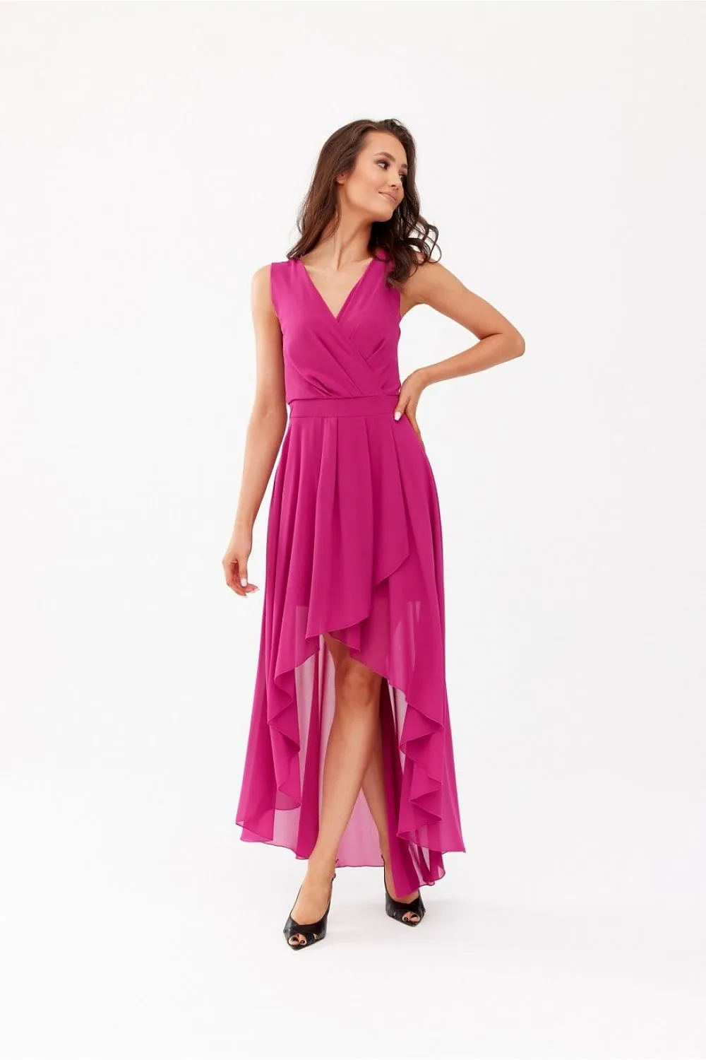 Elegant Asymmetrical Maxi Dress