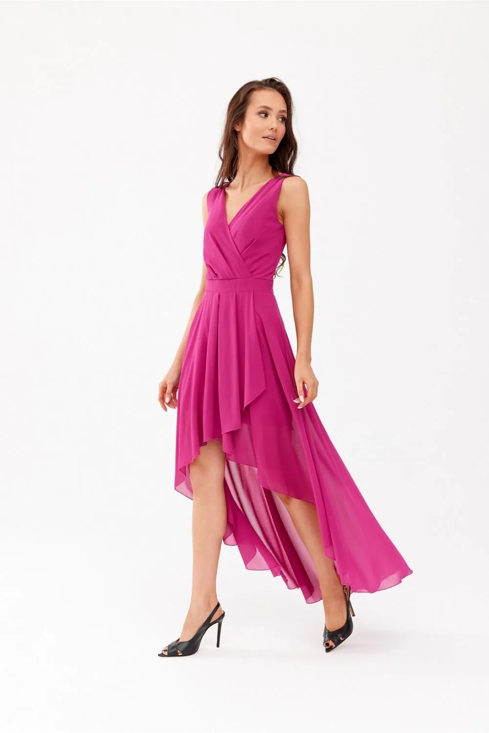 Elegant Asymmetrical Maxi Dress