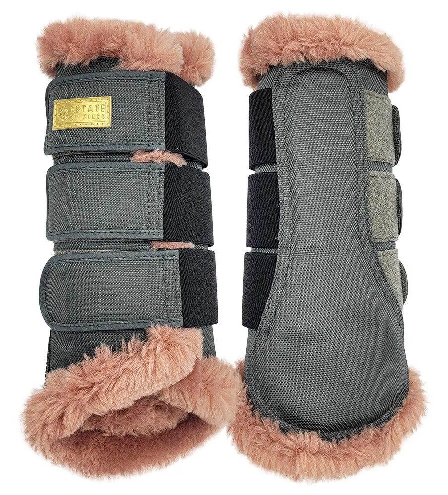 Estate Fleece Lined Boots Grey & Dusk