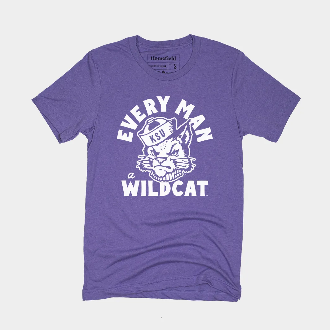 “Every Man a Wildcat” Vintage K-State Tee