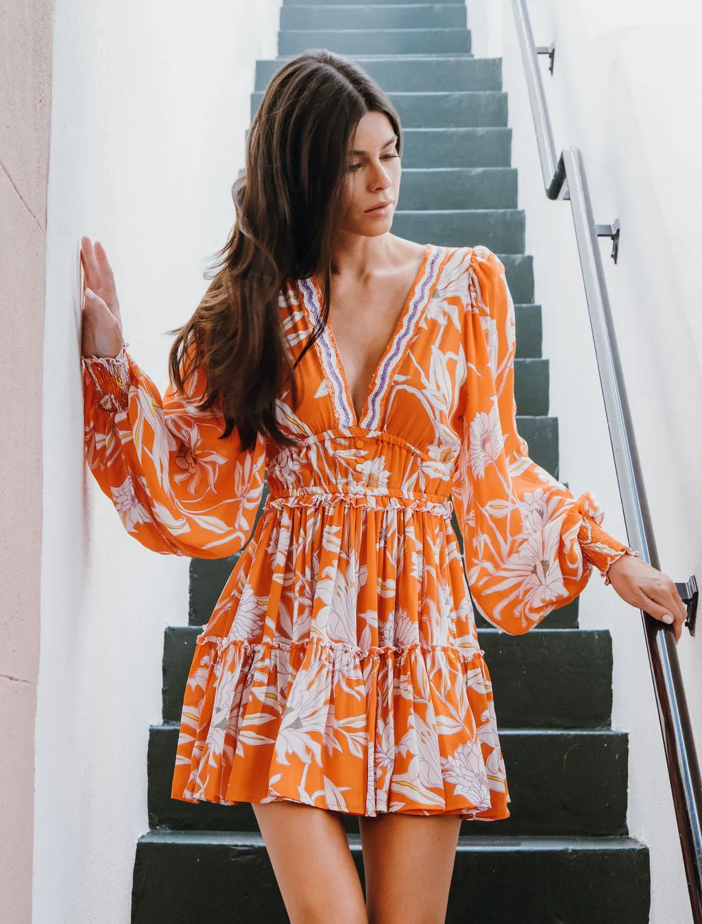 EVI DRESS - CIMBRONE ARANCIA