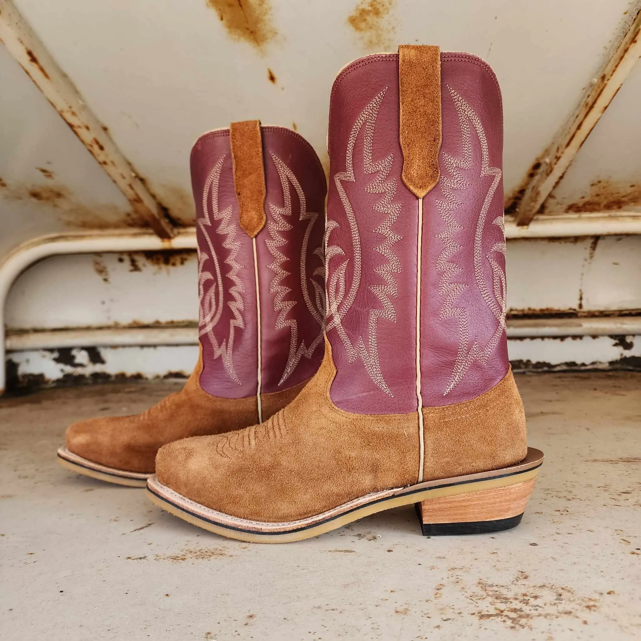 Fenoglio Picosa Creek Exclusive Russet Boomer Roughout w/Cabernet - The Mason Boot - FB00101721