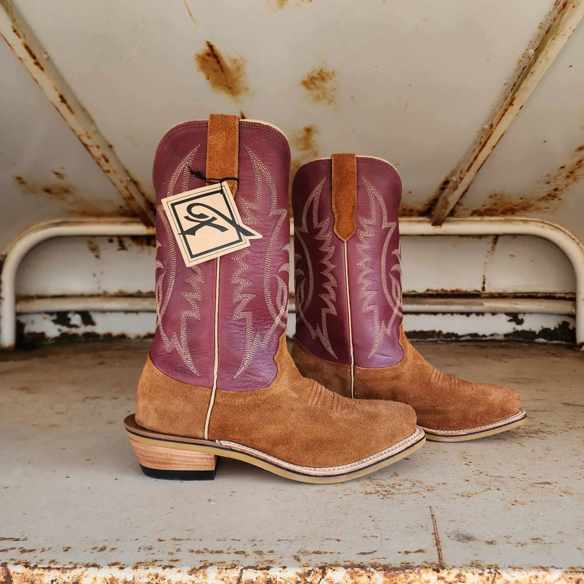 Fenoglio Picosa Creek Exclusive Russet Boomer Roughout w/Cabernet - The Mason Boot - FB00101721