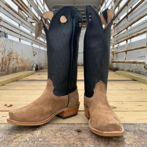 Fenoglio Picosa Creek Exclusive Tan Victoria Roughout w/ Black Italian - The Caiden Boot - FB29411511