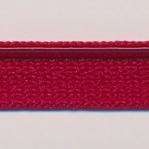 Flash Line Knit Piping  #123 Garnet & Silver