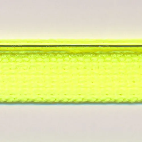 Flash Line Knit Piping  #151 Fluorescent Yellow & Silver