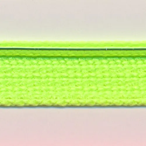 Flash Line Knit Piping  #152 Fluorescent Green & Silver