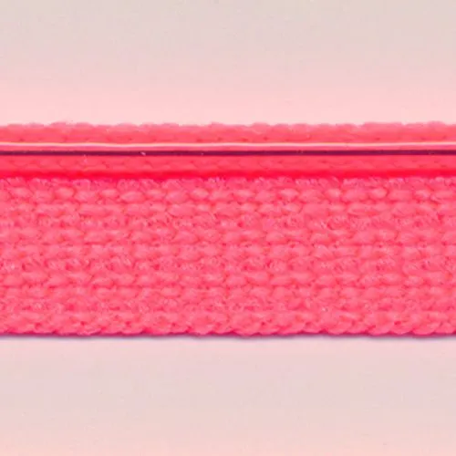 Flash Line Knit Piping  #154 Fluorescent Pink & Silver
