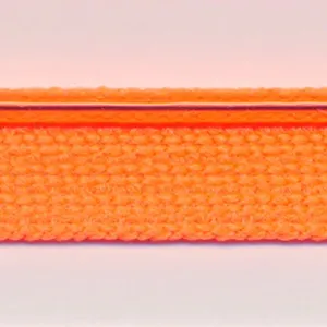 Flash Line Knit Piping  #155 Fluorescent Apricot & Silver