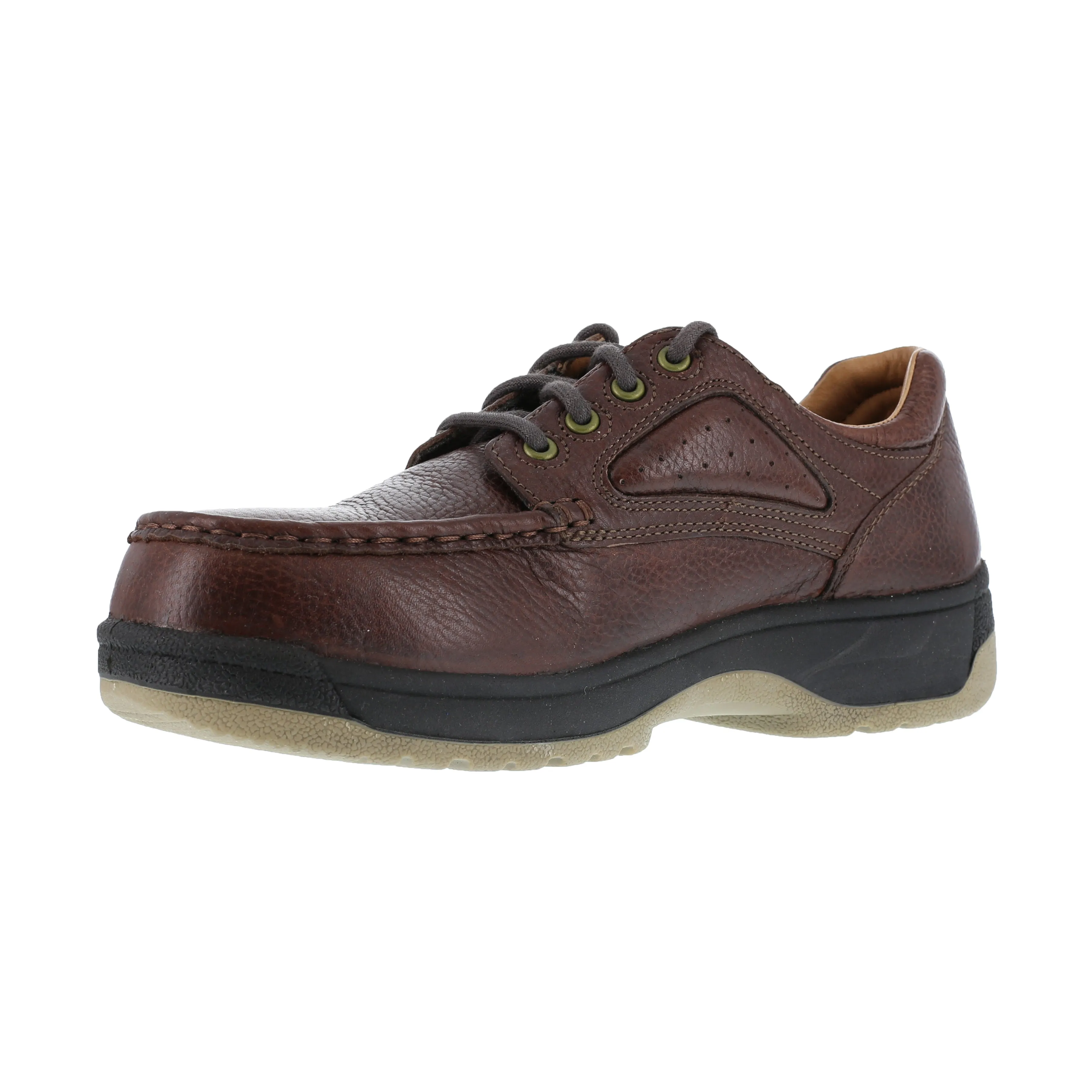 Florsheim Men's Compadre Composite Toe Eurocasual Oxford Work Shoe - Brown - FS2400