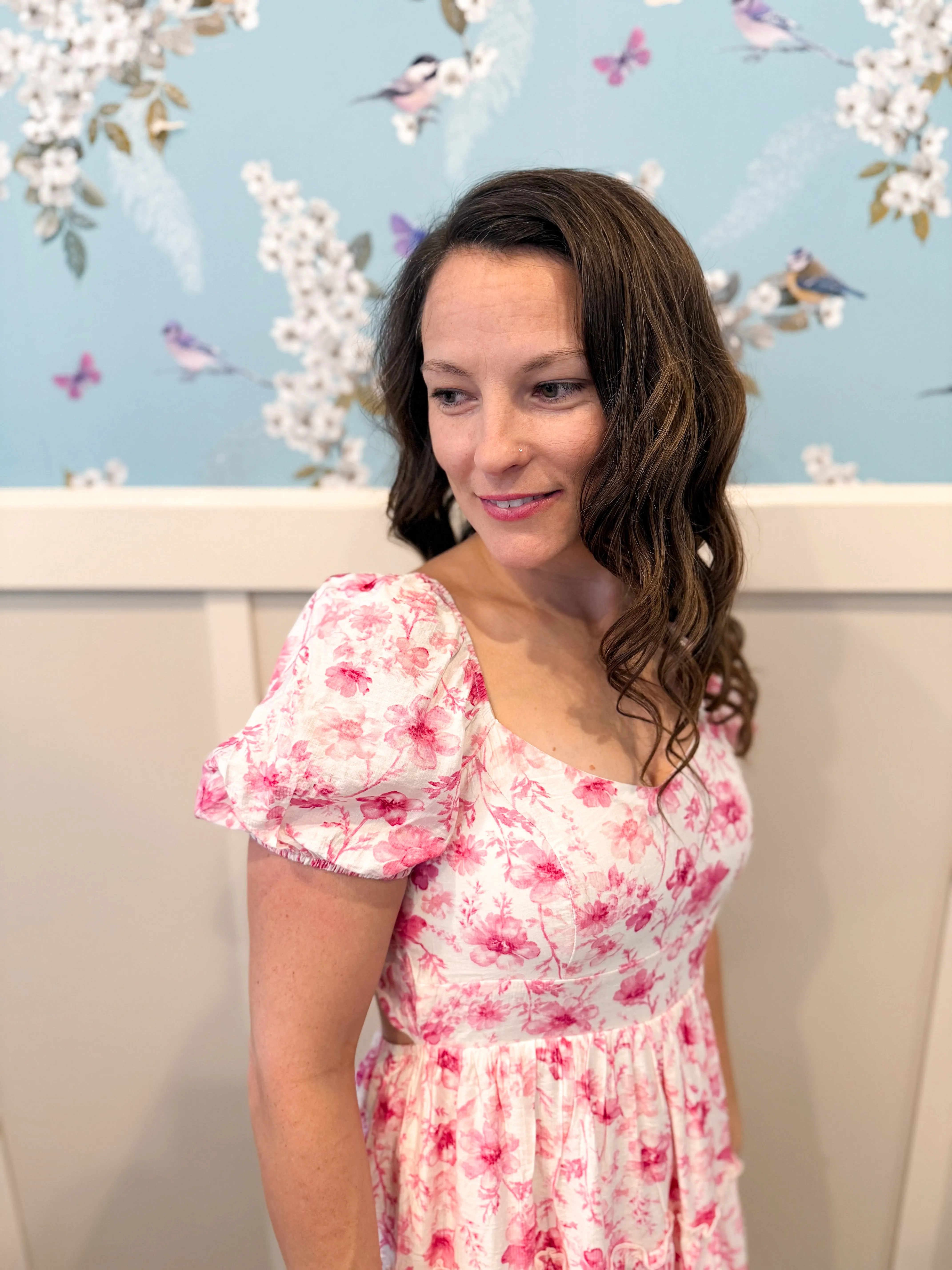 Garden Bow Mini Dress