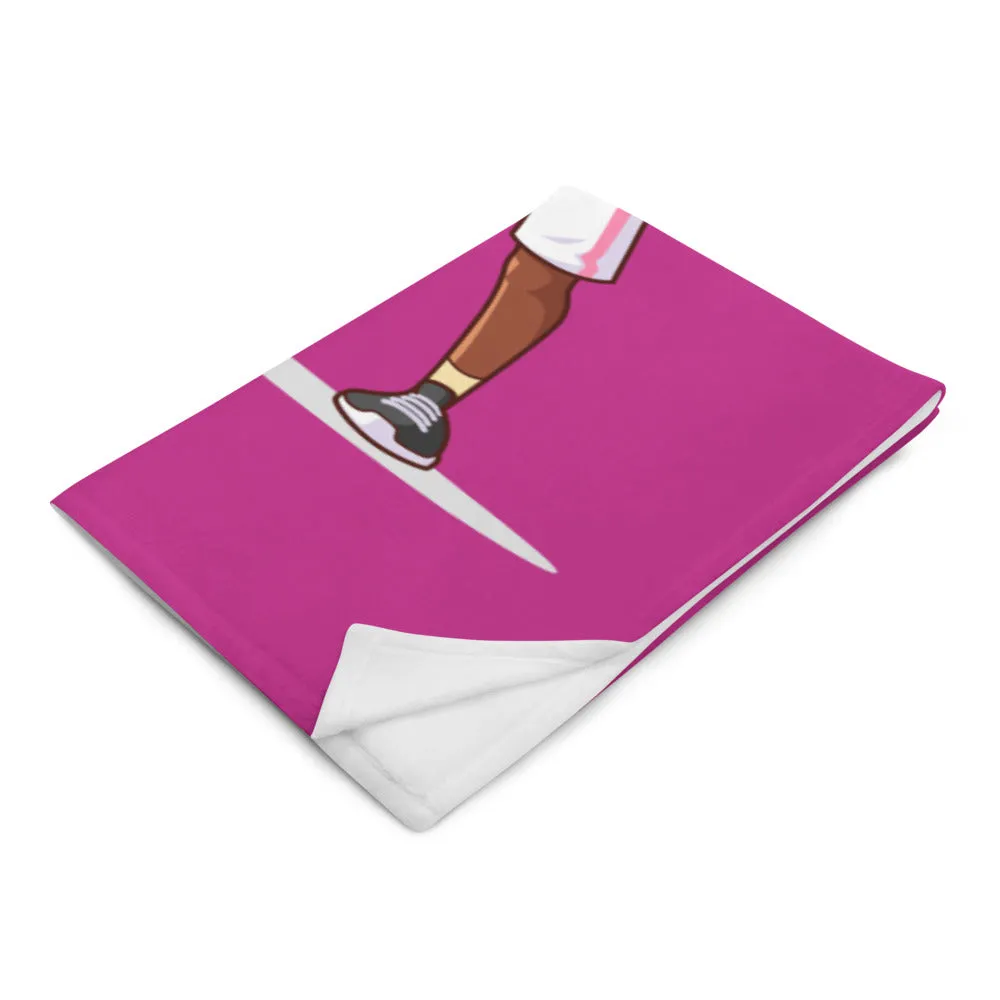 Girls' Soccer Throw Blanket