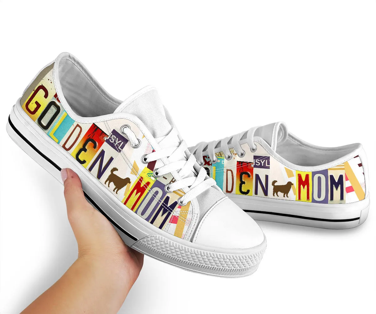Golden Mom - Women’s Low Top Shoes White