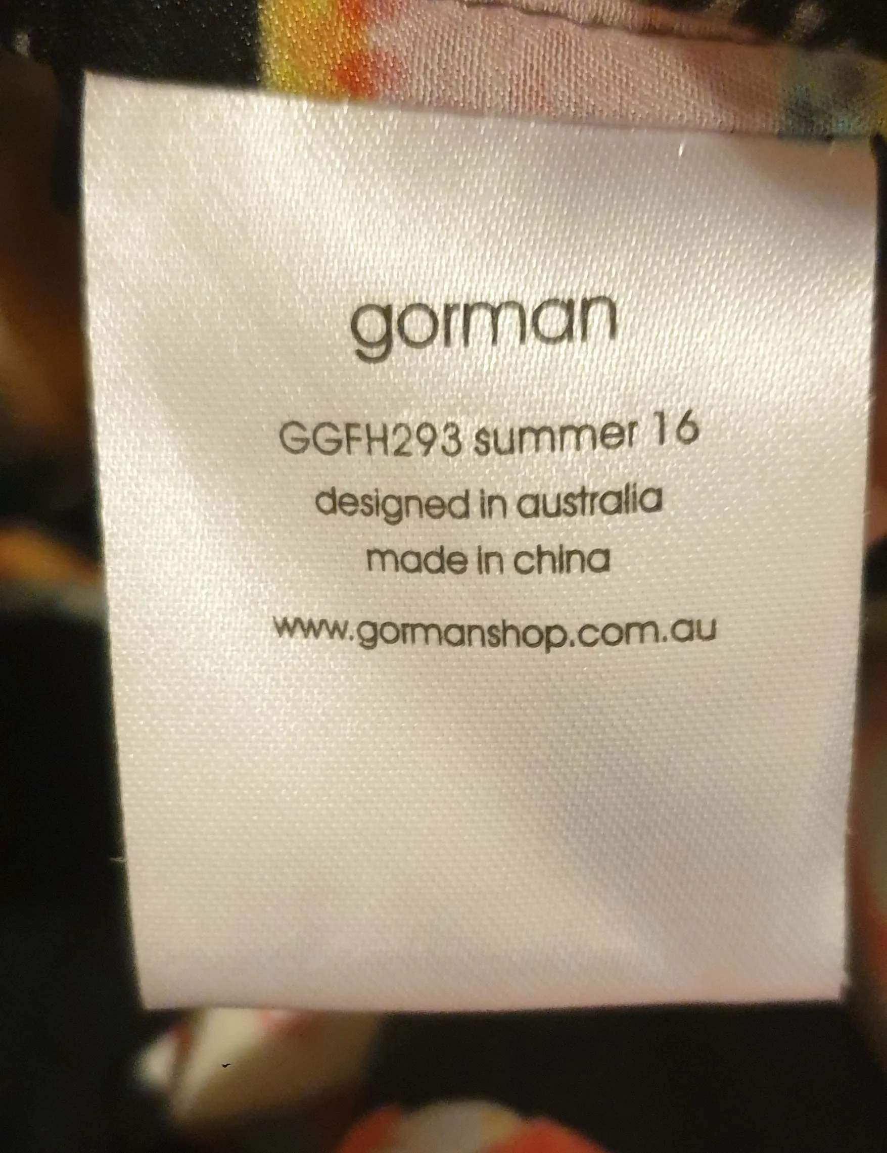 Gorman fish print silk drop crotch pants size 14