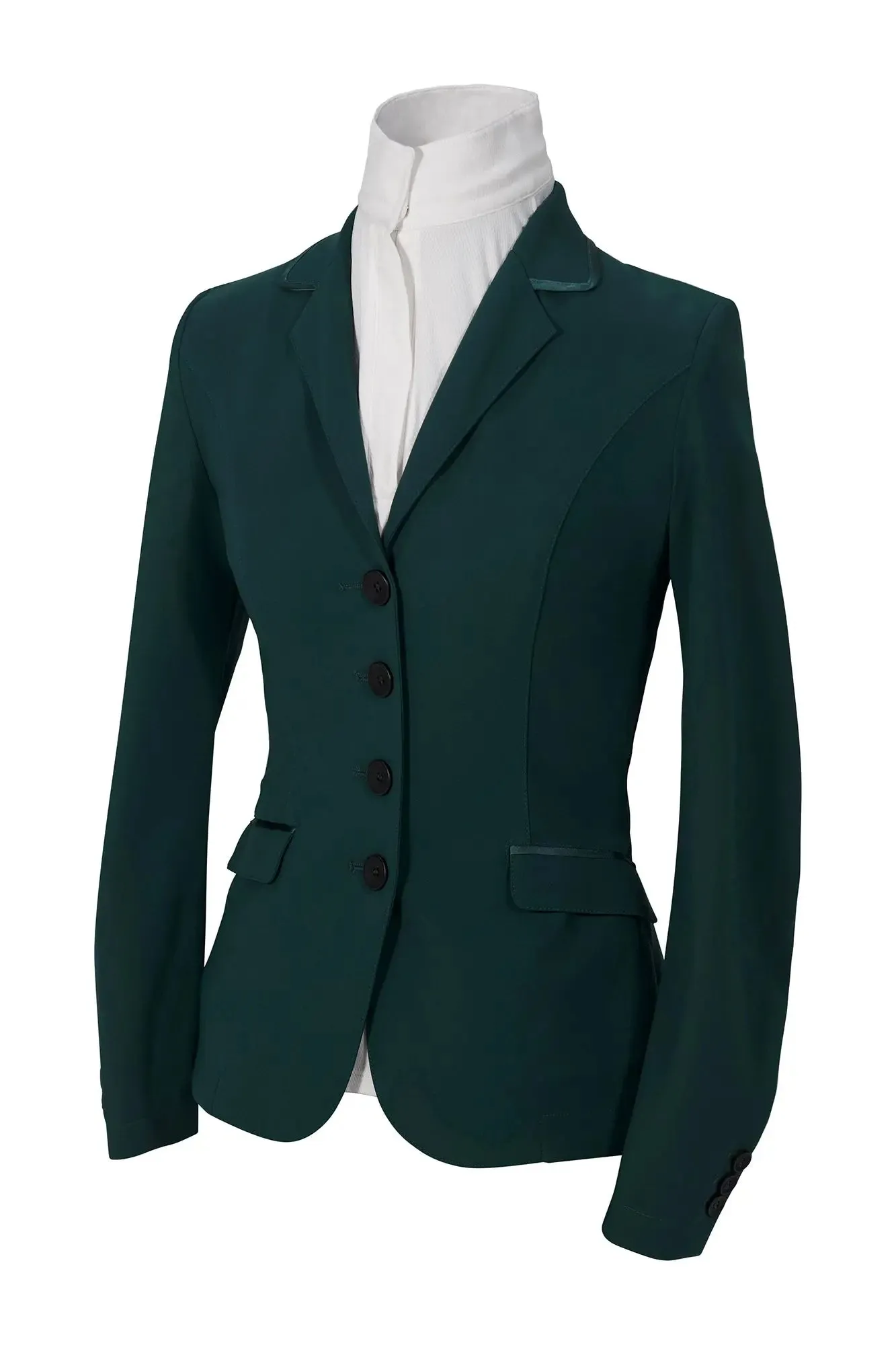 Grand Prix Saltare Dolce 4 Button Riding Show Jacket, Dark Green