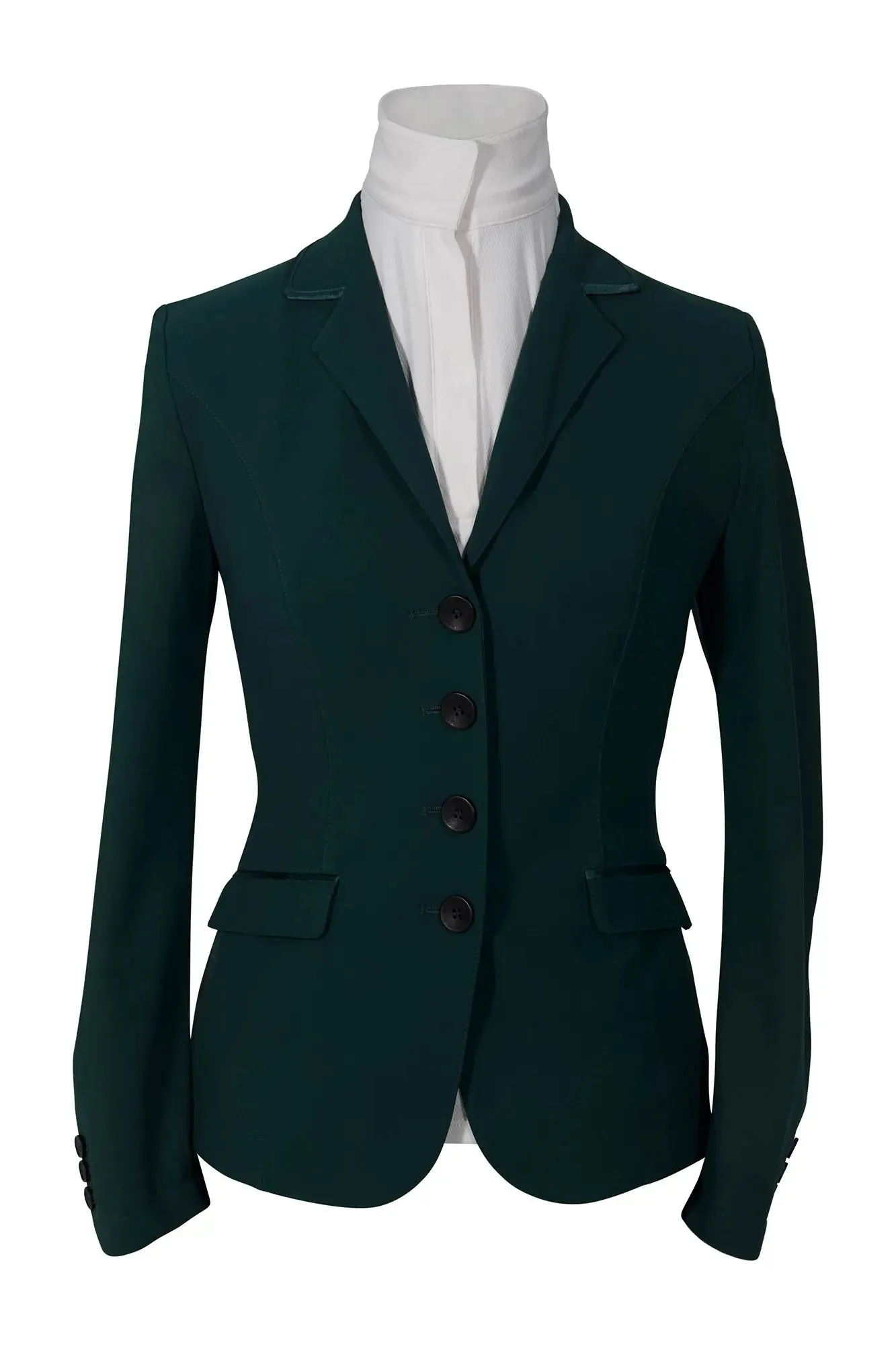 Grand Prix Saltare Dolce 4 Button Riding Show Jacket, Dark Green