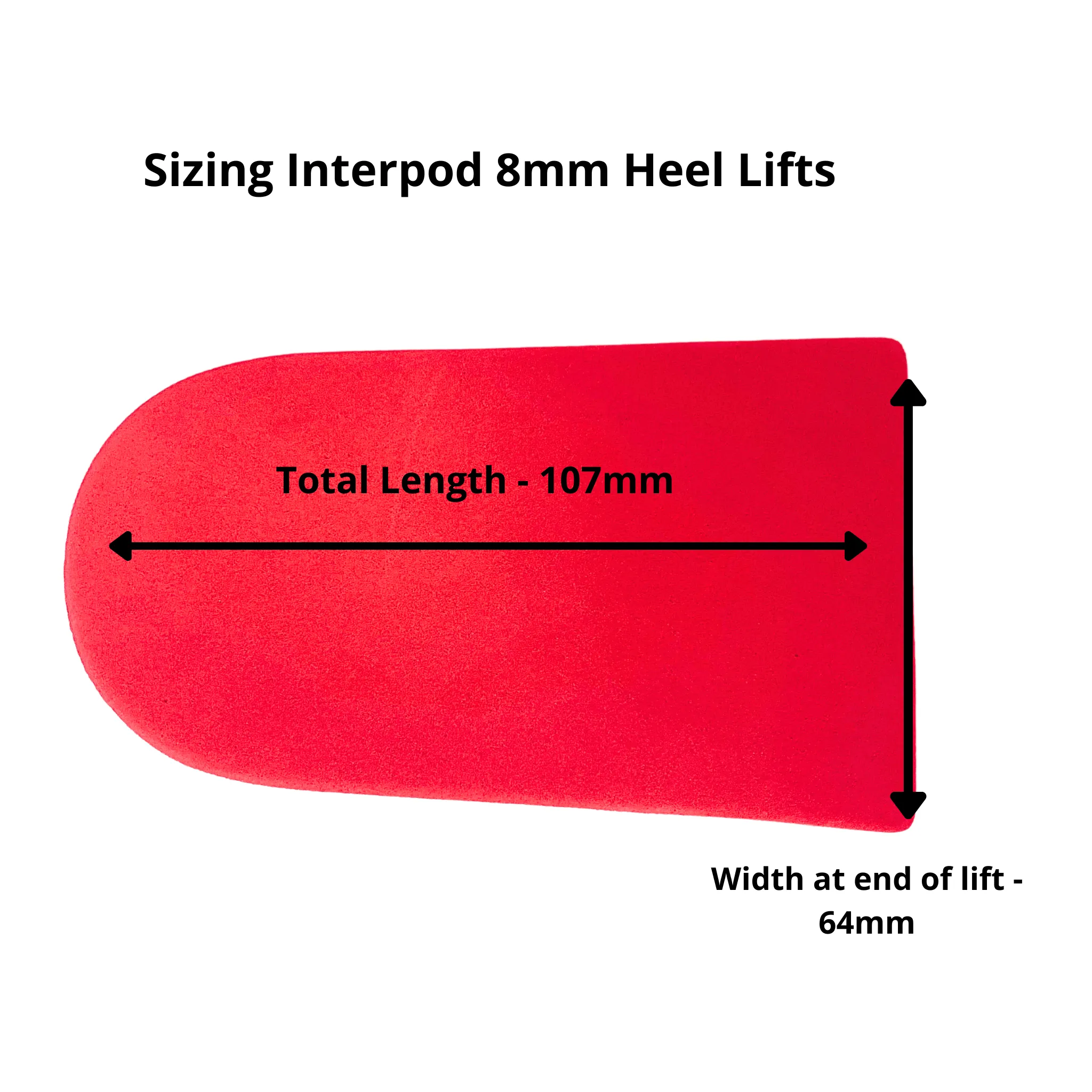 Heel Lifts -  6mm x 5 Pairs