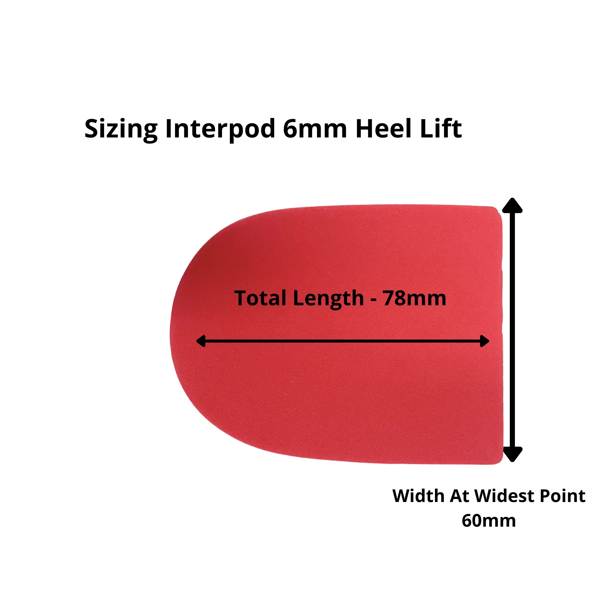 Heel Lifts -  6mm x 5 Pairs