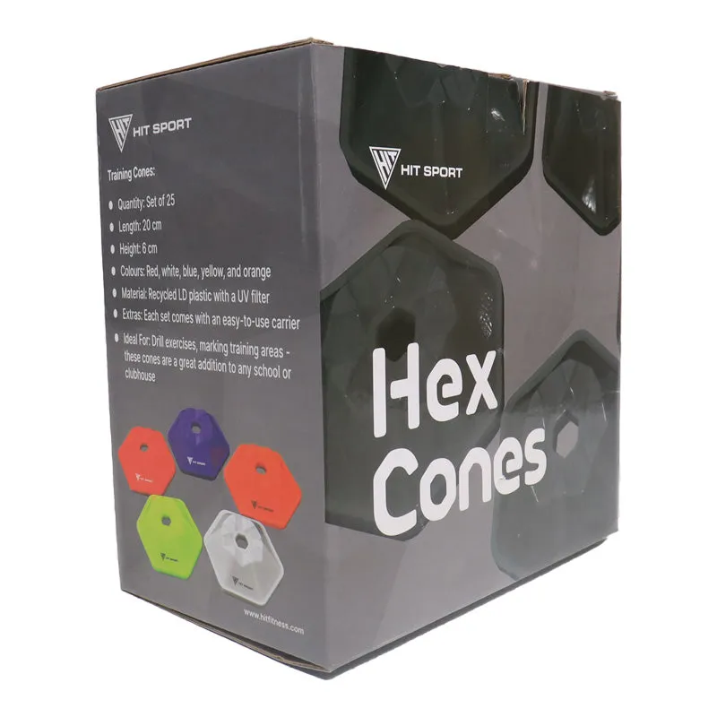 Hit Sport Hexagonal Space Marker Cone | 25 Pack