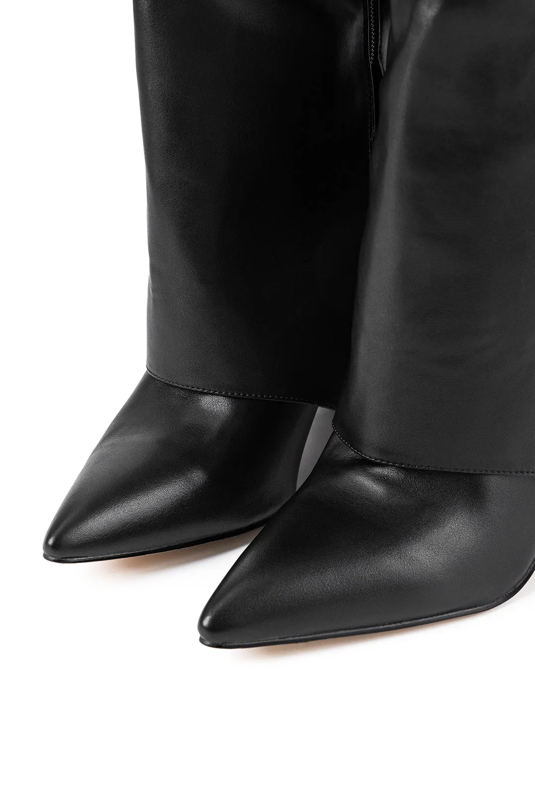 Holly - Bold Metal Buckle Design Woman's Knee High Boots