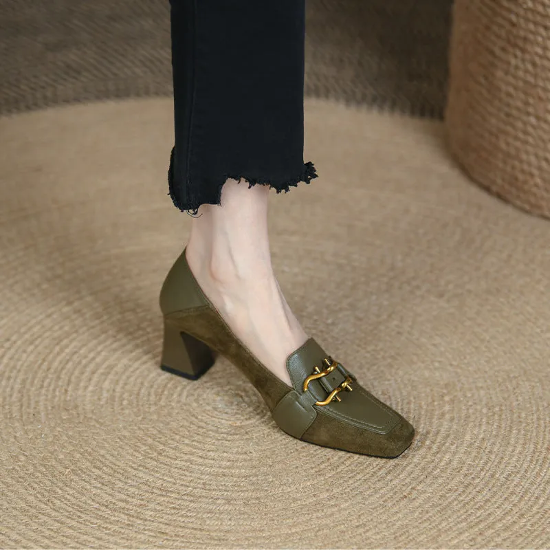 INSTOCK-new square toe shoes for women