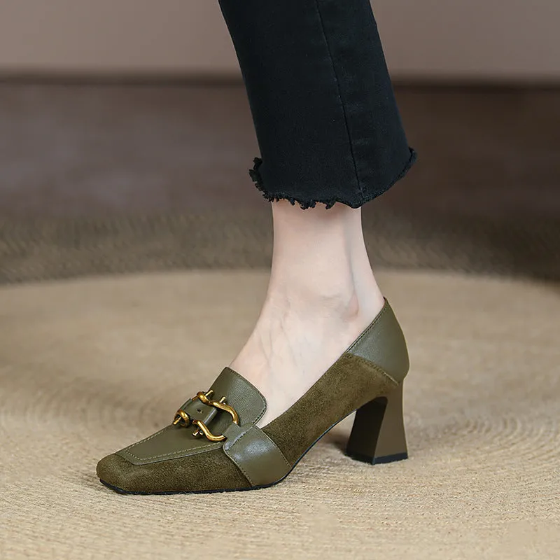 INSTOCK-new square toe shoes for women