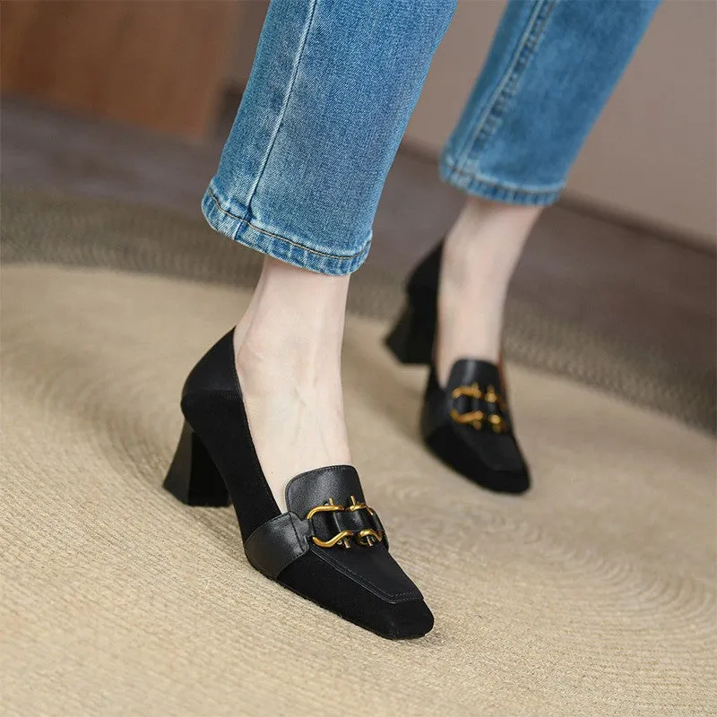 INSTOCK-new square toe shoes for women