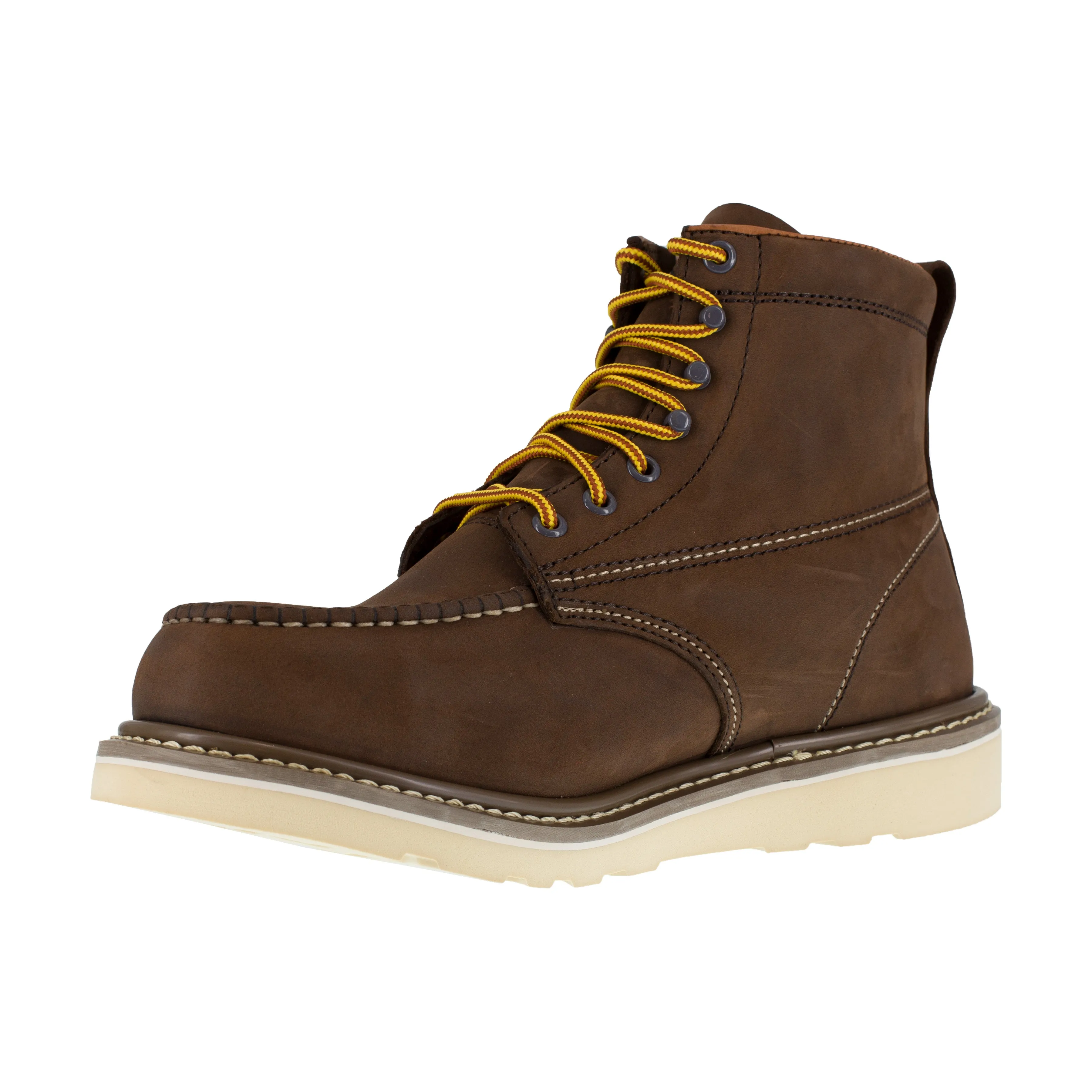 Iron Age Men's Reinforcer 6" Steel Toe Metguard Wedge Work Boot - Brown - IA5061