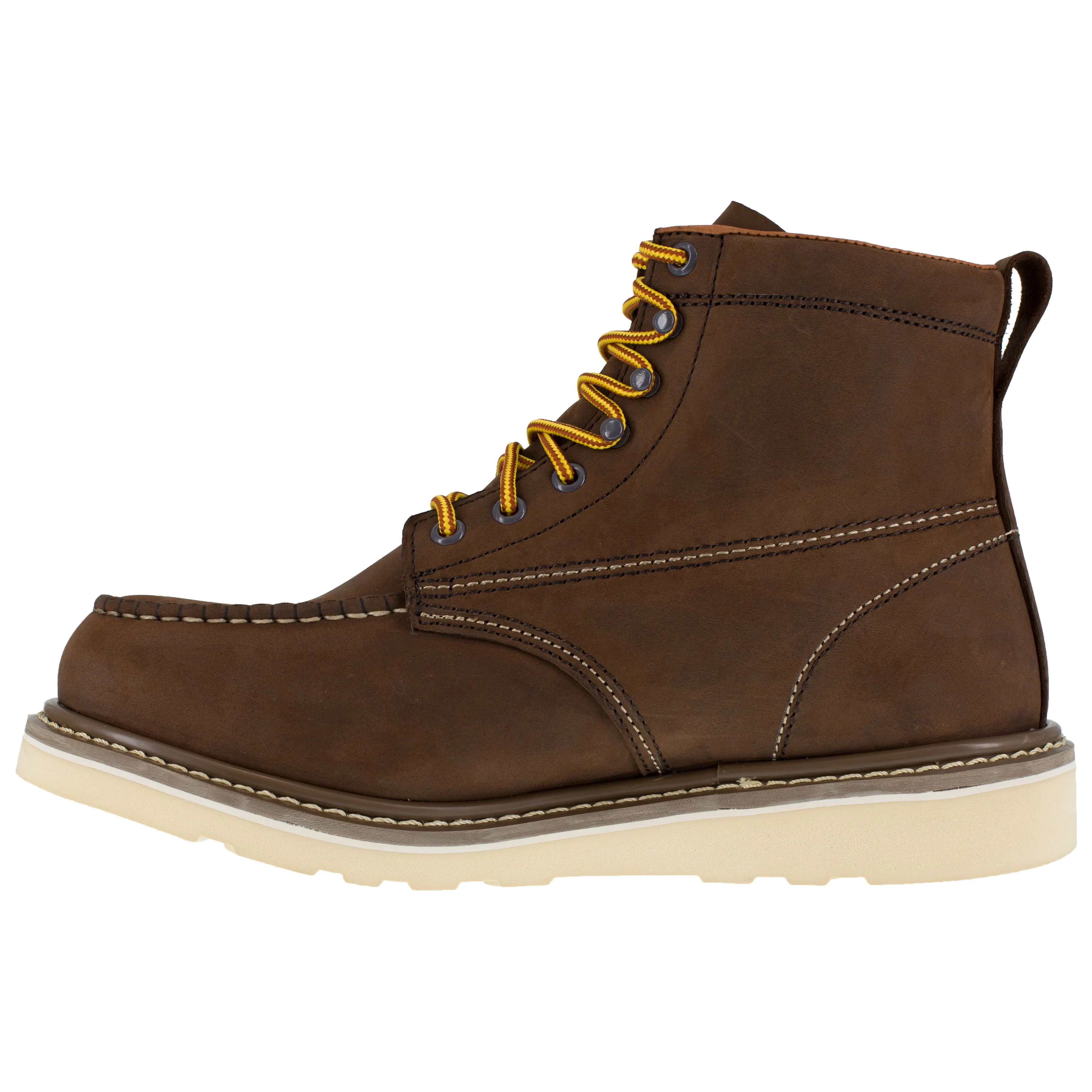 Iron Age Men's Reinforcer 6" Steel Toe Metguard Wedge Work Boot - Brown - IA5061