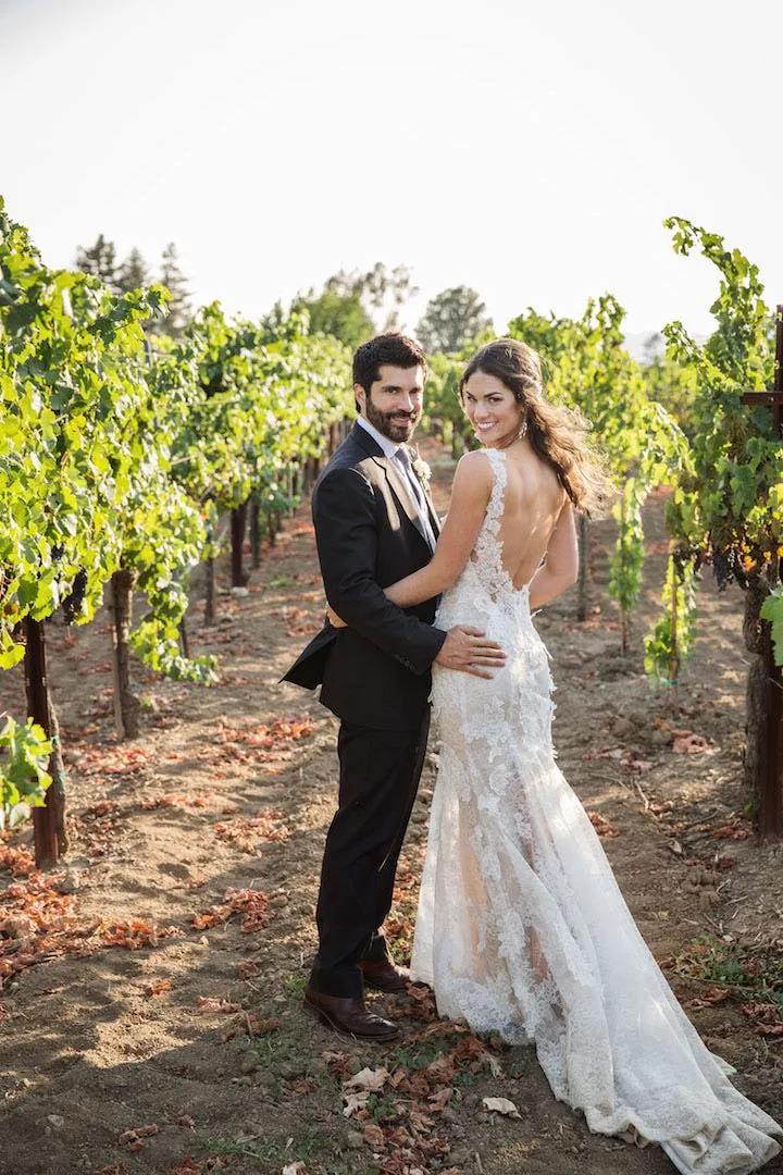 Ivory Lace Appliques Nude Sleeveless Backless Mermaid Wedding Dresses, AB1171