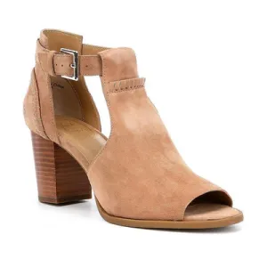 Jack Rogers Cameron Suede Open Toe Bootie OAK 1617BE0001