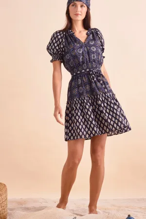 Jasmine Dress, Navy Floral