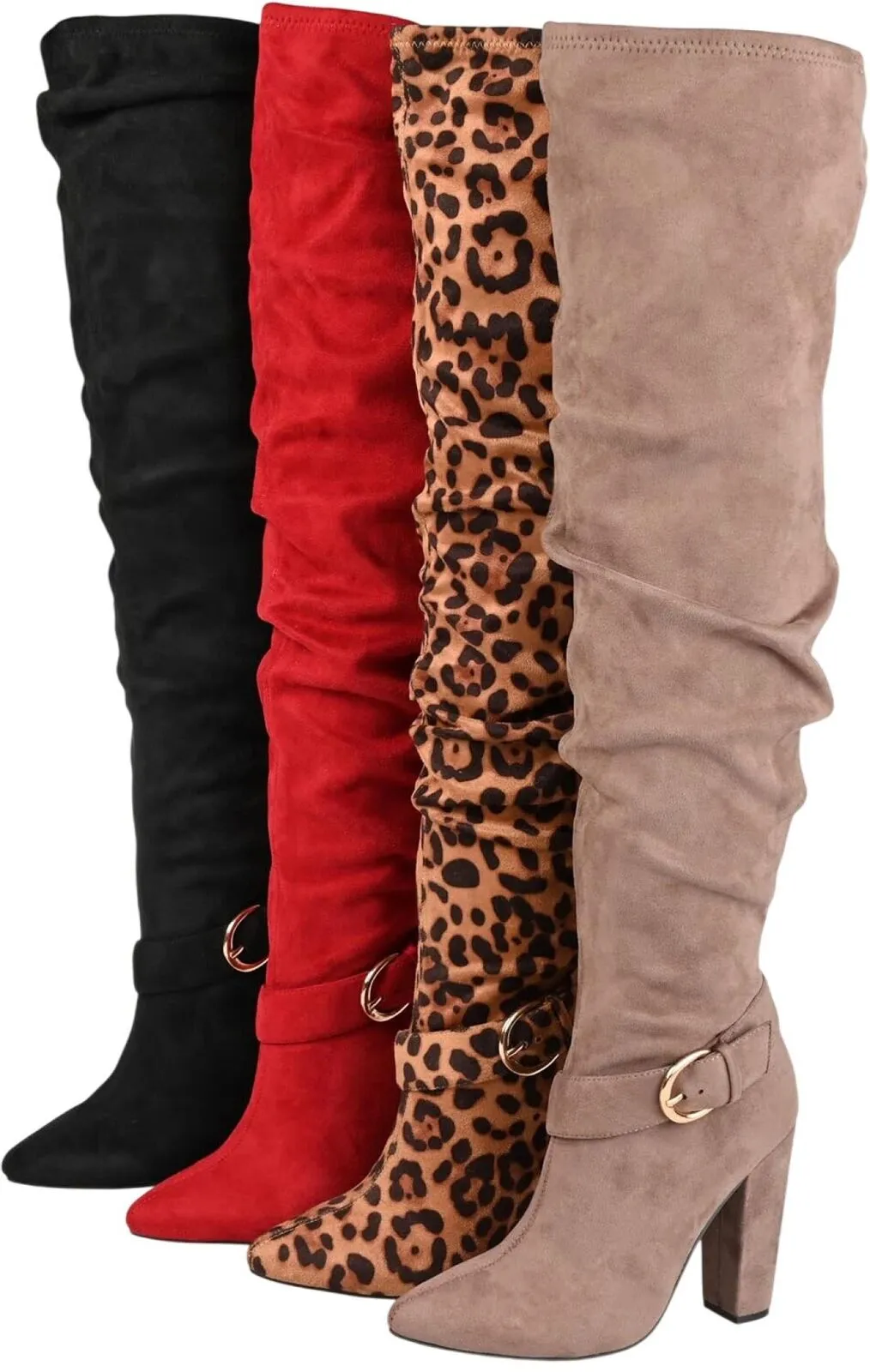 Journee Collection Tru Foam Extra Wide Calf Pascale Boot Leopard Brown 7M-XWC