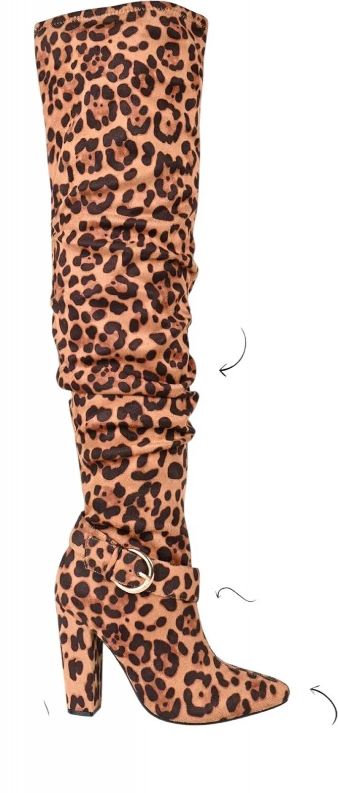 Journee Collection Tru Foam Extra Wide Calf Pascale Boot Leopard Brown 7M-XWC