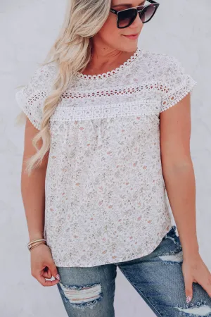 Just Bloom Floral Blouse - Olive