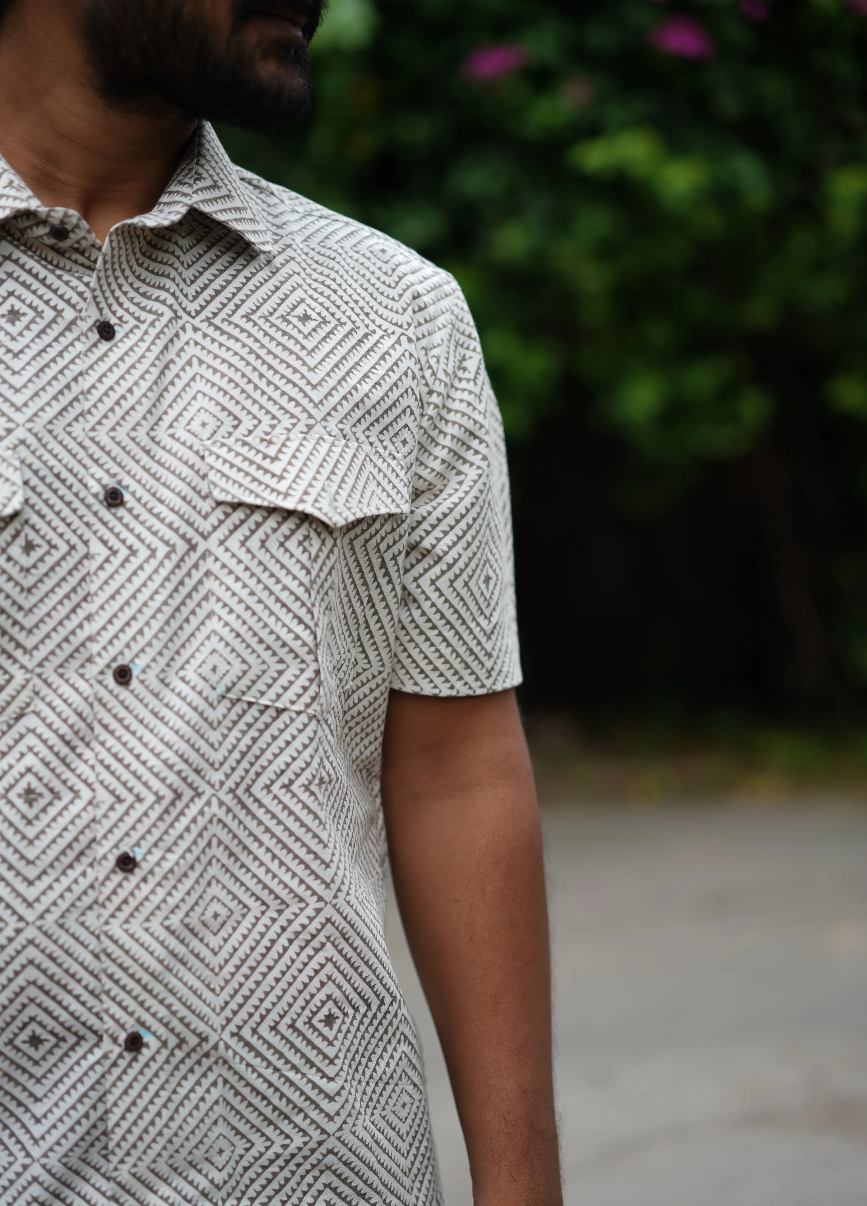 Kaleidoscope Shirt in Grey