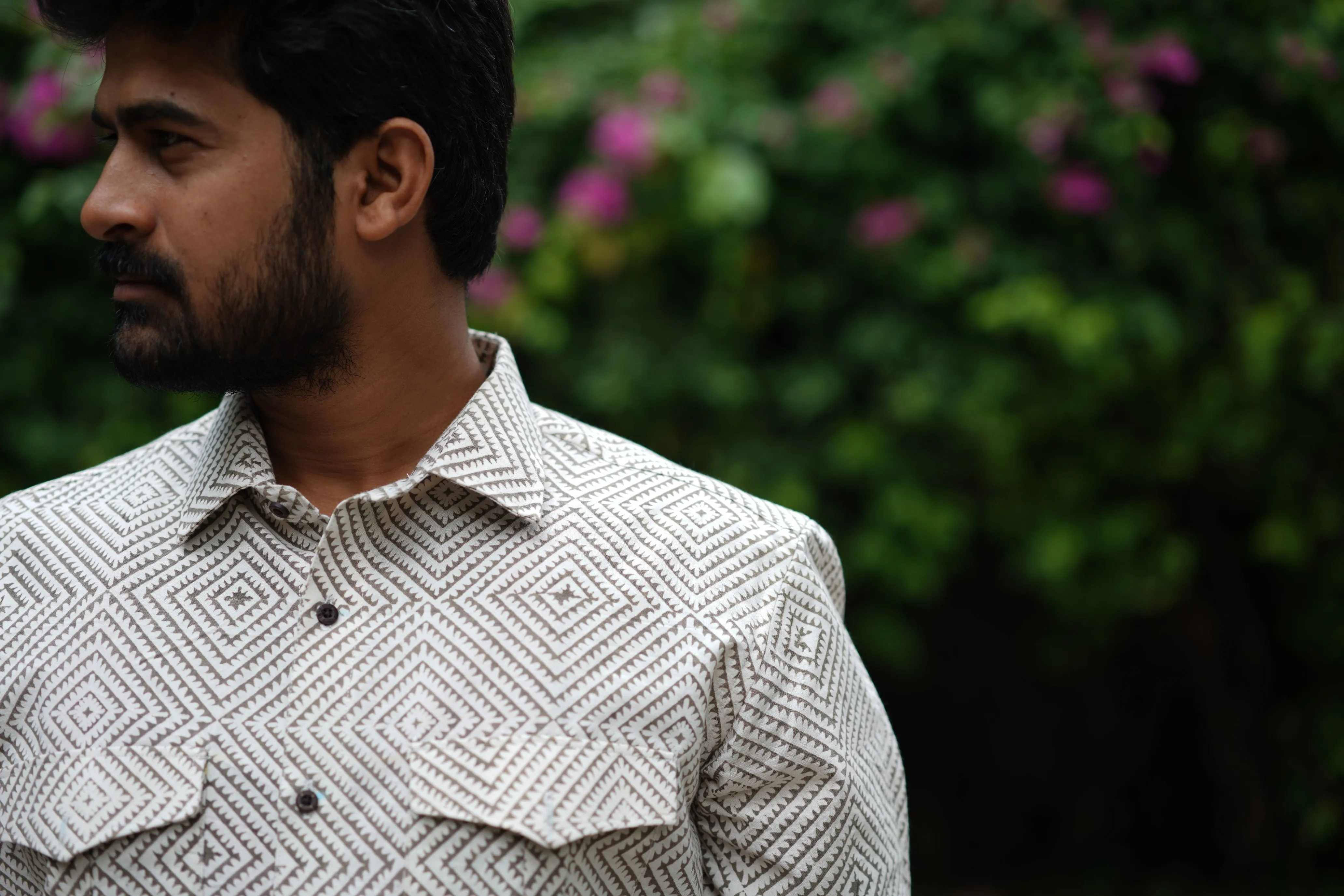 Kaleidoscope Shirt in Grey
