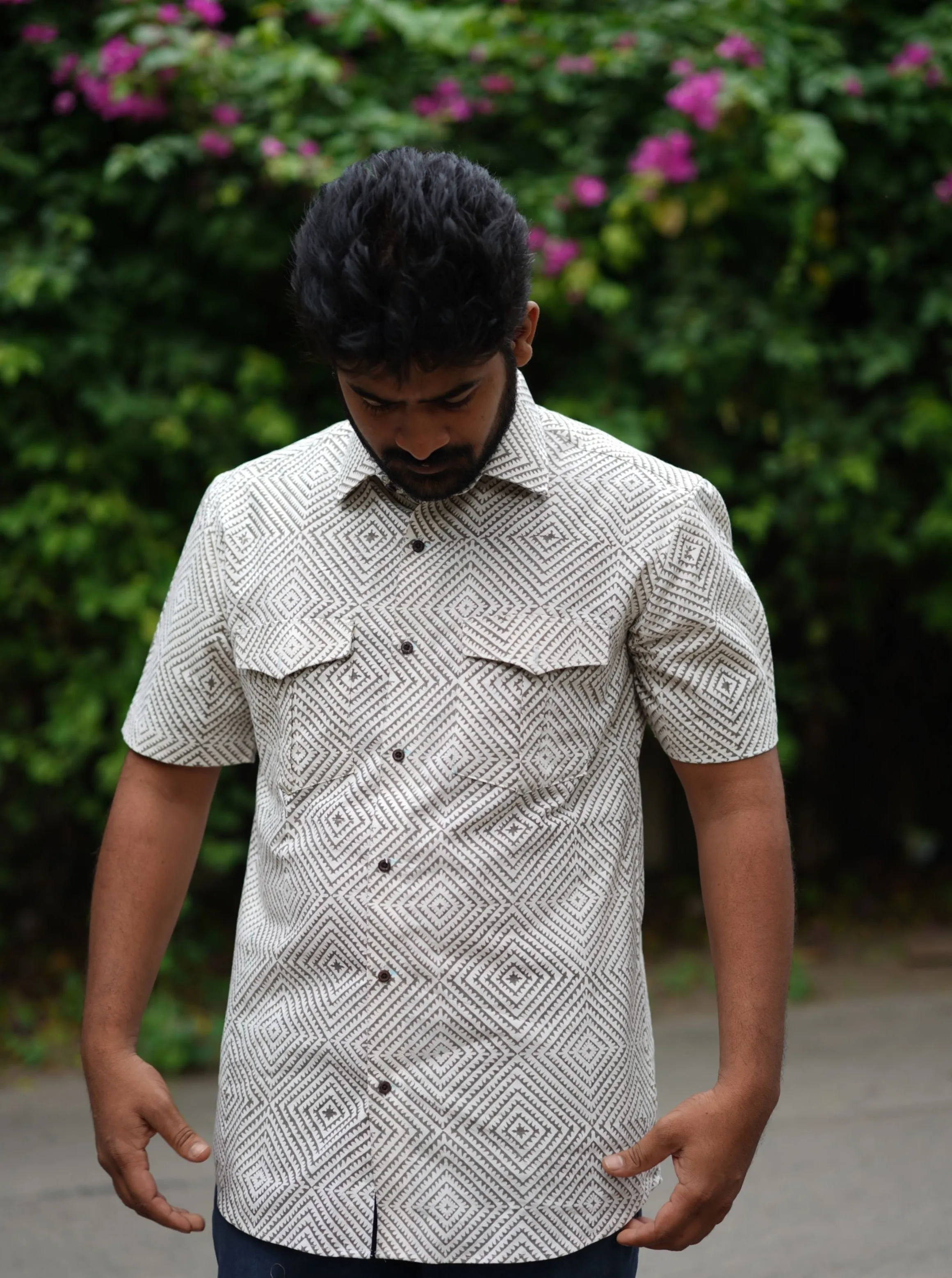 Kaleidoscope Shirt in Grey