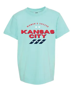 Kansas City Women's Soccer 3 Stripes Teal