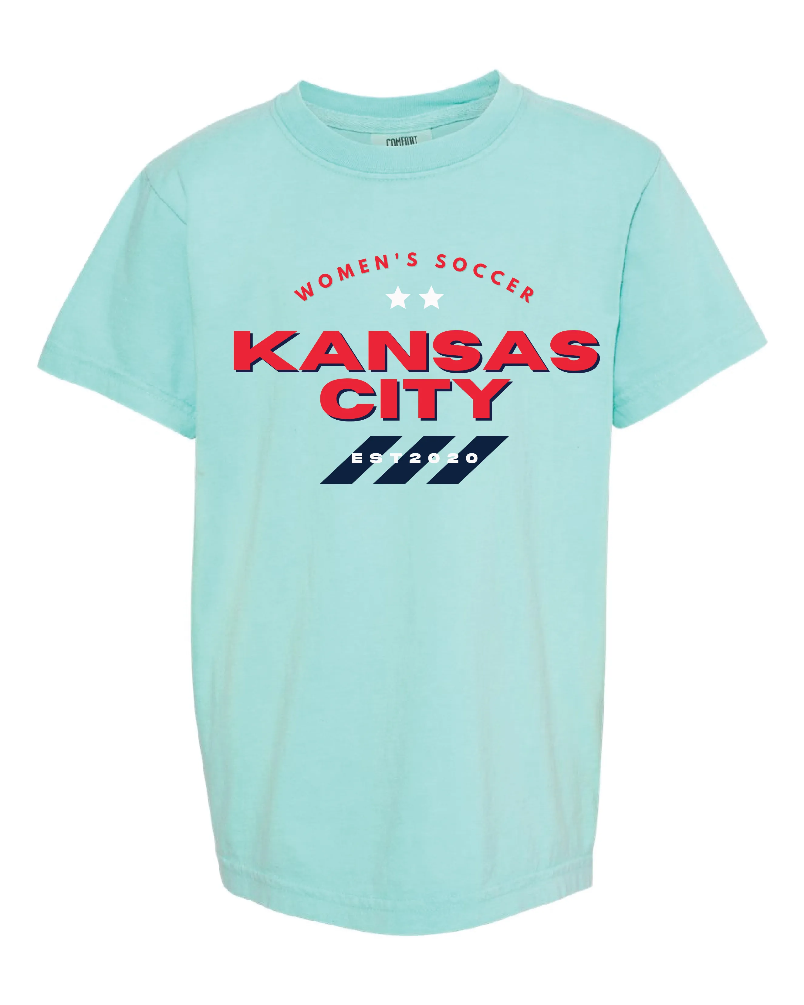 Kansas City Women's Soccer 3 Stripes Teal