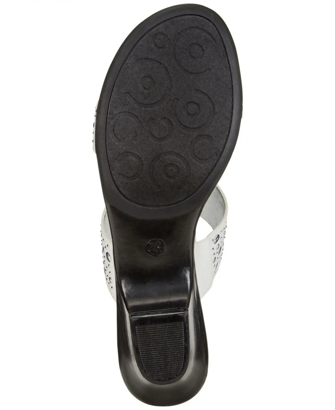 Karen Scott Womens Eanna Sandals Embellished Kitten Heels EANNA White Multi 9M